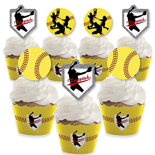 Big Dot Of Happiness Grand Slam - Fastpitch Softball - Cupcake D