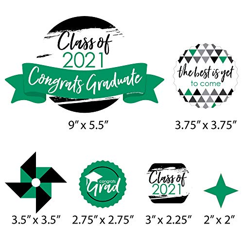 Big Dot Of Happiness Green Grad - Best Is Yet To Come - 2021 Gre