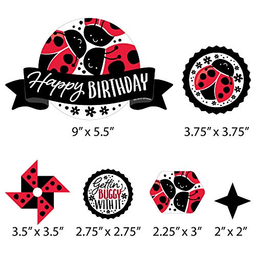 Big Dot Of Happiness Happy Little Ladybug - Birthday Party Cake