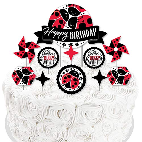 Big Dot Of Happiness Happy Little Ladybug - Birthday Party Cake