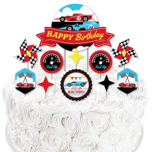 Big Dot Of Happiness Let’S Go Racing - Racecar - Race Car Birthd