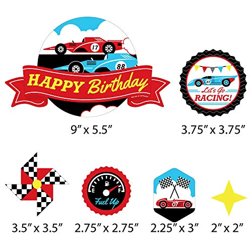 Big Dot Of Happiness Let’S Go Racing - Racecar - Race Car Birthd