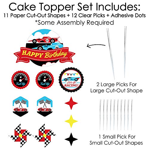 Big Dot Of Happiness Let’S Go Racing - Racecar - Race Car Birthd