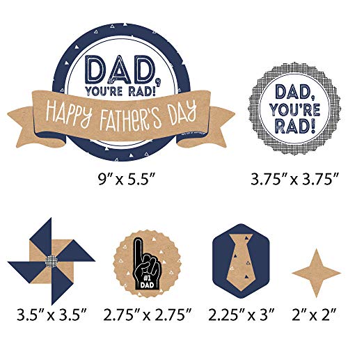 Big Dot Of Happiness My Dad Is Rad - Father’S Day Party Cake Dec
