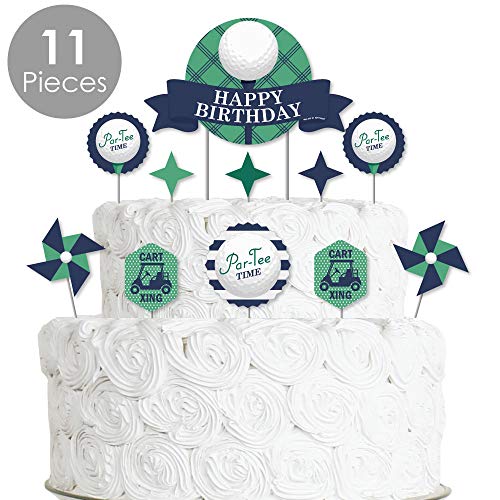 Big Dot Of Happiness Par-Tee Time - Golf - Birthday Party Cake D