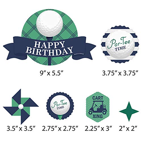 Big Dot Of Happiness Par-Tee Time - Golf - Birthday Party Cake D