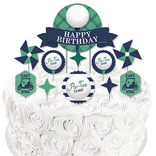 Big Dot Of Happiness Par-Tee Time - Golf - Birthday Party Cake D
