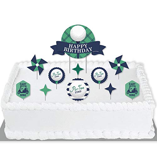 Big Dot Of Happiness Par-Tee Time - Golf - Birthday Party Cake D