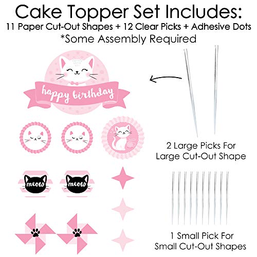 Big Dot Of Happiness Purr-Fect Kitty Cat - Kitten Meow Birthday