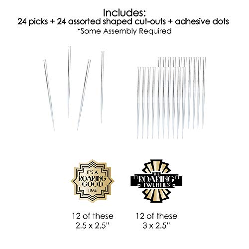 Big Dot Of Happiness Roaring 20S - Dessert Cupcake Toppers - 19