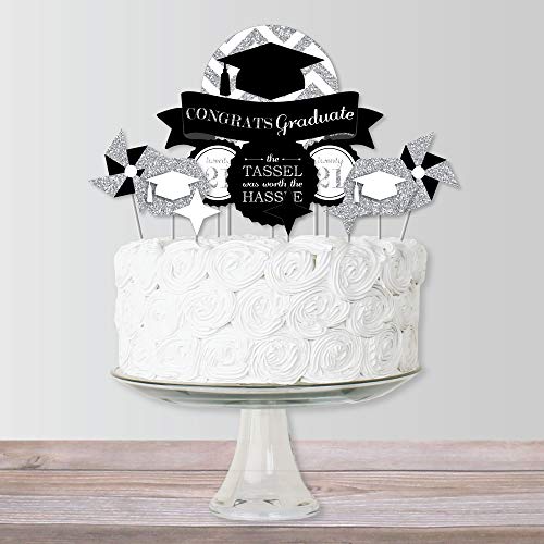 Big Dot Of Happiness Silver - Tassel Worth The Hassle - Silver -
