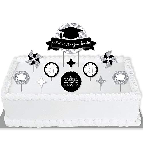 Big Dot Of Happiness Silver - Tassel Worth The Hassle - Silver -