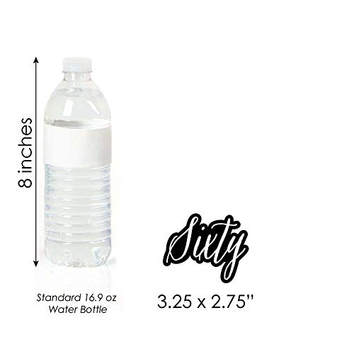 Chic 60Th Birthday - Pink, Black And Gold - Dessert Cupcake Topp