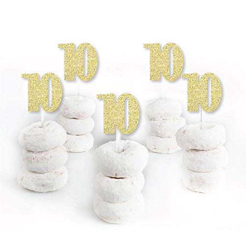 Gold Glitter 10 - No-Mess Real Gold Glitter Dessert Cupcake Topp