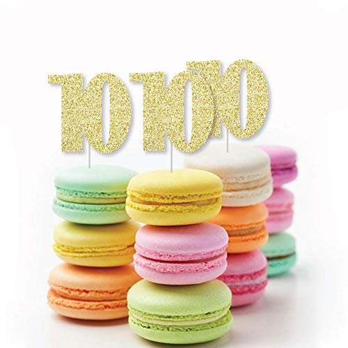 Gold Glitter 10 - No-Mess Real Gold Glitter Dessert Cupcake Topp