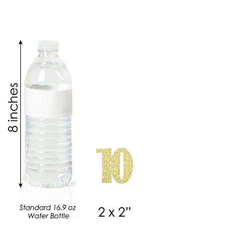 Gold Glitter 10 - No-Mess Real Gold Glitter Dessert Cupcake Topp