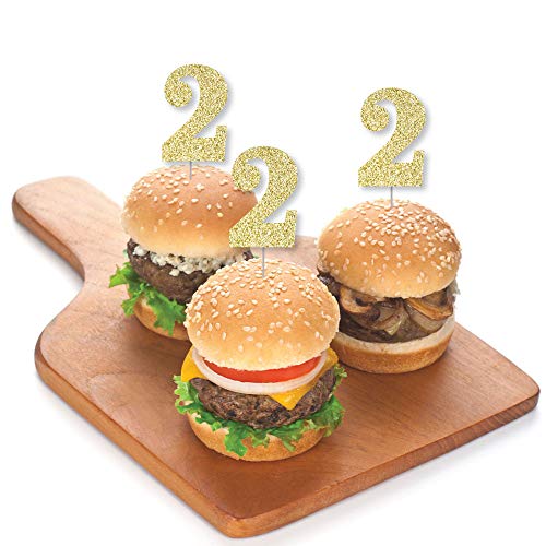 Gold Glitter 2 - No-Mess Real Gold Glitter Dessert Cupcake Toppe