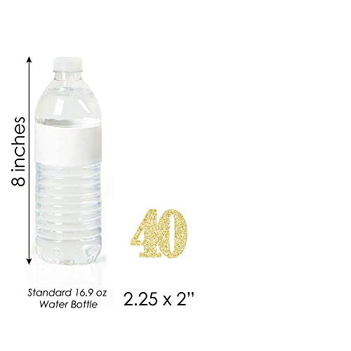 Gold Glitter 40 - No-Mess Real Gold Glitter Dessert Cupcake Topp