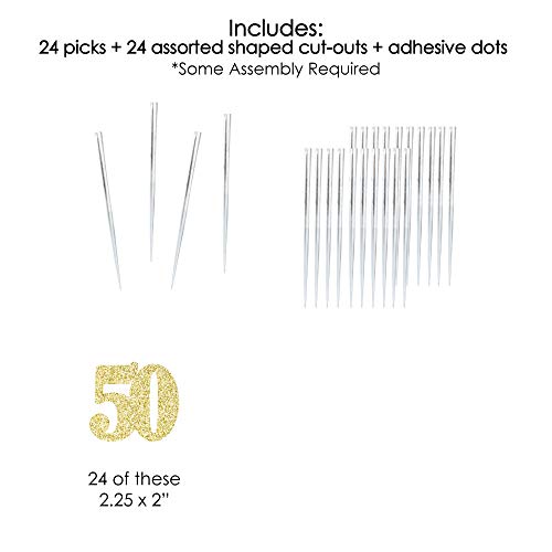 Gold Glitter 50 - No-Mess Real Gold Glitter Dessert Cupcake Topp