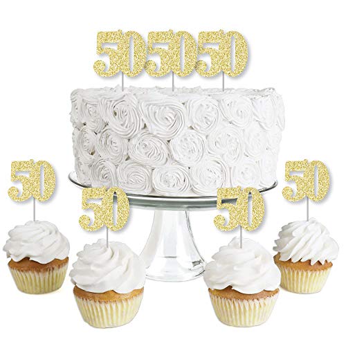 Gold Glitter 50 - No-Mess Real Gold Glitter Dessert Cupcake Topp