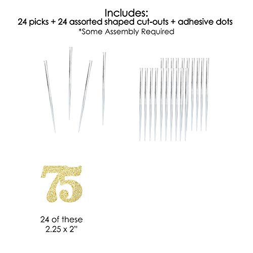 Gold Glitter 75 - No-Mess Real Gold Glitter Dessert Cupcake Topp