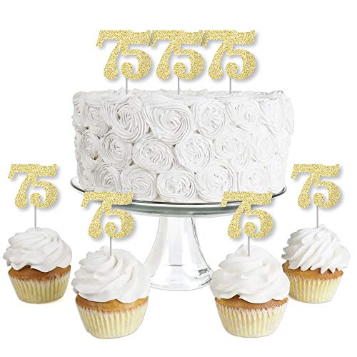 Gold Glitter 75 - No-Mess Real Gold Glitter Dessert Cupcake Topp