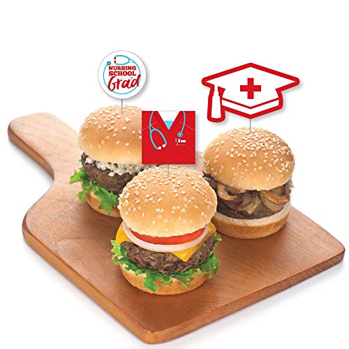 Nurse Graduation - Dessert Cupcake Toppers - Medical Nursing Gra