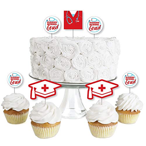 Nurse Graduation - Dessert Cupcake Toppers - Medical Nursing Gra