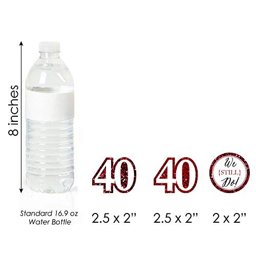 We Still Do - 40Th Wedding Anniversary - Dessert Cupcake Toppers