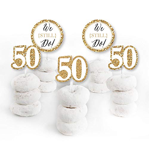 We Still Do - 50Th Wedding Anniversary - Dessert Cupcake Toppers