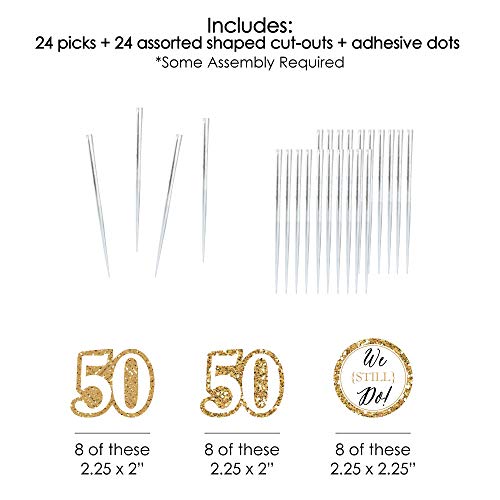 We Still Do - 50Th Wedding Anniversary - Dessert Cupcake Toppers