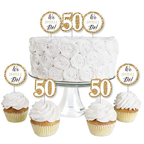 We Still Do - 50Th Wedding Anniversary - Dessert Cupcake Toppers