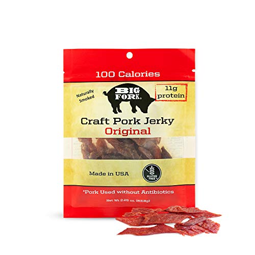 Craft Pork Jerky, Original Flavor, 8 X 2.25 Oz. Bags - Big Fork