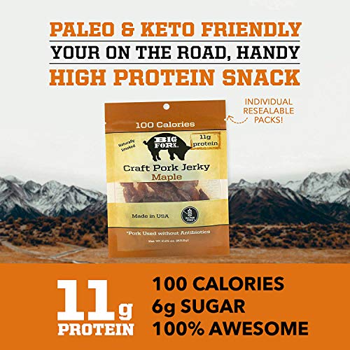 Craft Pork Jerky, Paleo And Keto Friendly Bacon Jerky, Low Carb