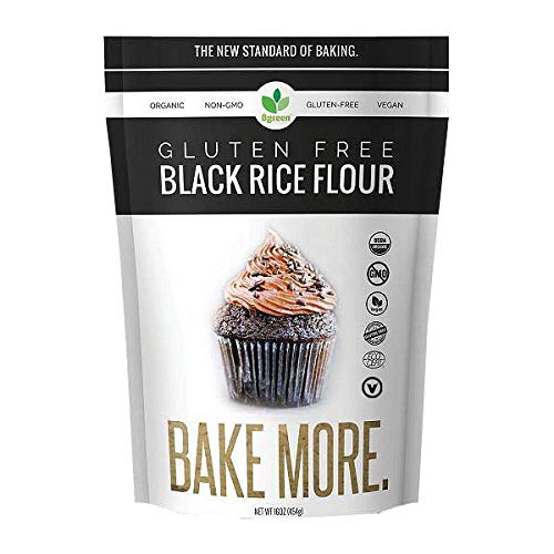Big Green Organic Food- Organic Black Rice Flour, Gluten-Free, K