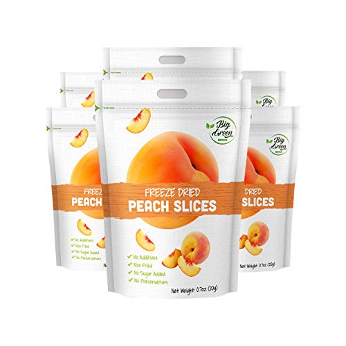 Big Green Organic Food- Freeze-Dried Peach, Healthy Snacks, Natu