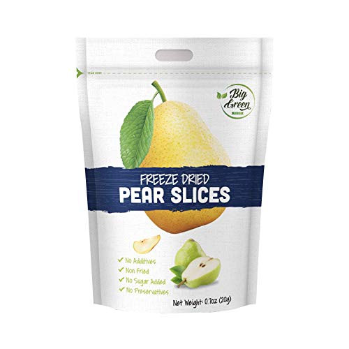 Big Green Organic Food- Freeze-Dried Pear, Healthy Snack, Natura