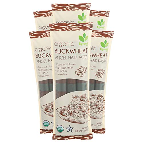 Big Green Organic Food- Organic Buckwheat Angel Hair Pasta, 8.8O