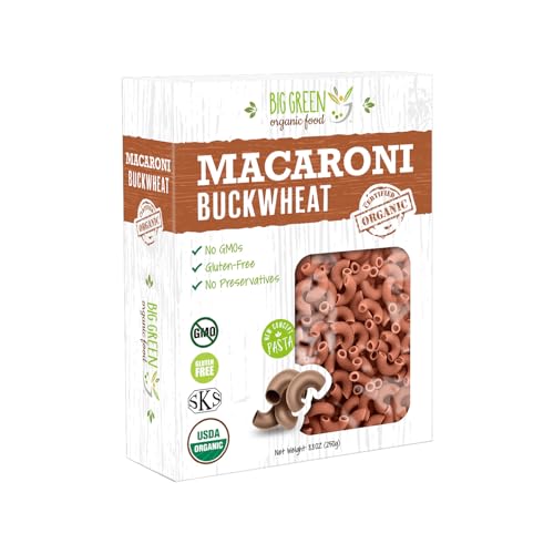 Big Green Organic Food- Organic Buckwheat Macaroni, Gluten-Free,...