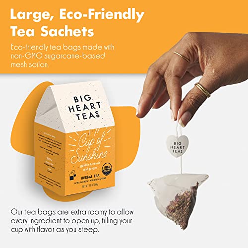 Big Heart Tea Co. Tea Bags - Cup of Sunshine Turmeric and Ginger...