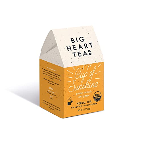Big Heart Tea Co. Tea Bags - Cup of Sunshine Turmeric and Ginger...