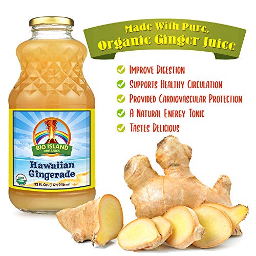 Big Island Organics Ginger Juice Pure Organic Hawaiian Gingerade