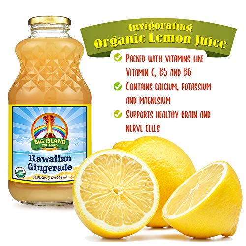 Big Island Organics Ginger Juice Pure Organic Hawaiian Gingerade