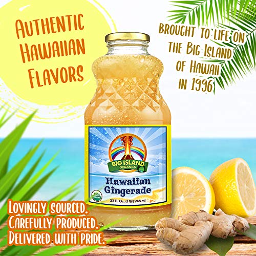 Big Island Organics Ginger Juice Pure Organic Hawaiian Gingerade