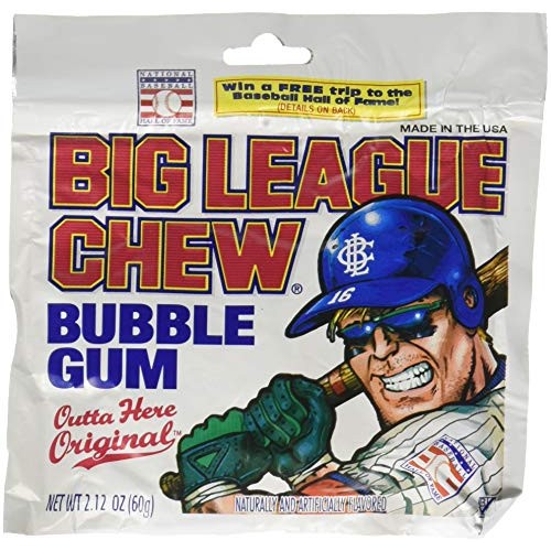 Big League Chew-Shredded Bubble Gum, 24 Packets Original