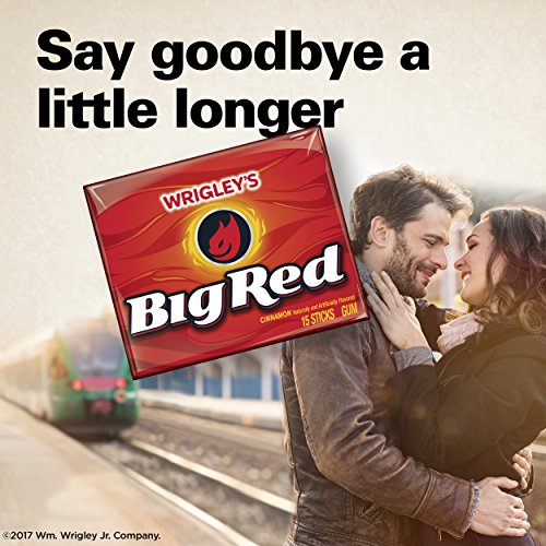 Wrigleys Big Red Cinnamon Chewing Gum 15 Pieces 10 Packs