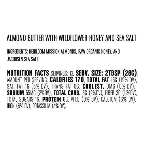 Big Spoon Roasters Almond Butter With Organic Wildflower Honey &Amp;
