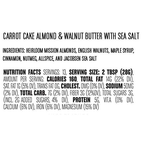 Big Spoon Roasters Carrot Cake Almond &Amp; Walnut Butter W/ Maple S