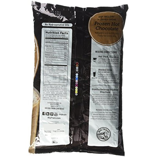 Big Train 20 Below Blended Creme Drink Mix, Frozen Hot Chocolate