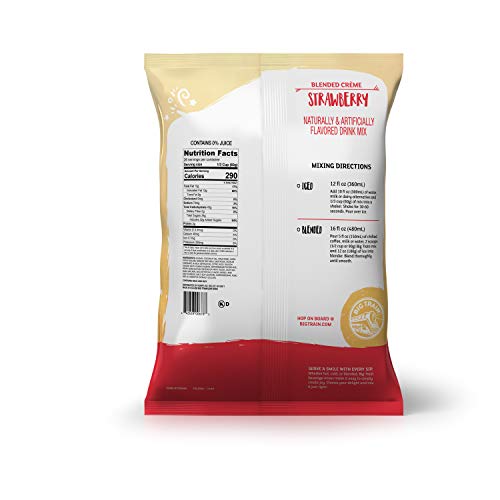 Big Train Blended Creme Mix, Strawberry, 3.5 Pound Packaging Ma